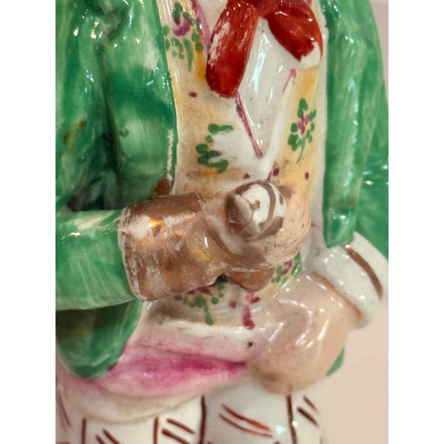 Antique Staffordshire “Gin and Water” Temperance Figure For Sale - Image 9 of 10