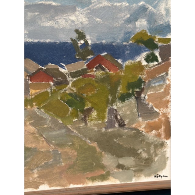 Ingvar Hällgren, Strand, Öland, 1950s, Oil Painting on Canvas, Framed For Sale - Image 7 of 18