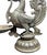Indian Mid Century Indian Brass Tin Ceremonial Oil Lamp Swan Bird Yali, South India Hand Made For Sale - Image 3 of 10