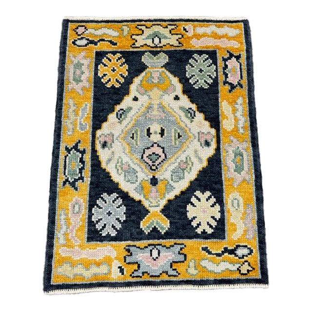 Turkish Oushak Rug 2'2" x 2'11" For Sale