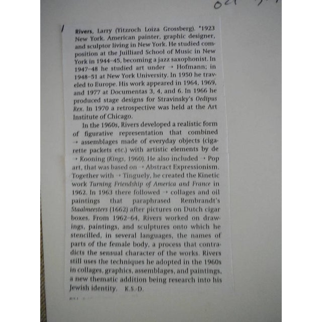 Modern Fred McDarrah, Larry Rivers, Sylvia Miles Vintage Silver Gelatin Photograph Photo Print Pop Art, 1976 For Sale - Image 3 of 6