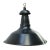 Vintage French Industrial Blue and Black Enamel Pendant Light For Sale - Image 5 of 5