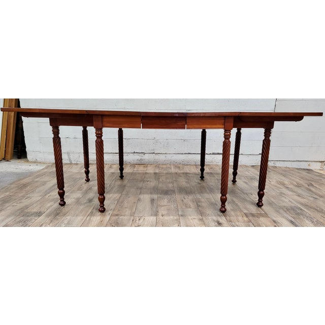 Vintage Drop Leaf Barley Twist Gate Leg Dining Table Chairish