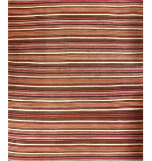 1980s Vintage Swedish Flatweave Kilim Area Rug - 7x9