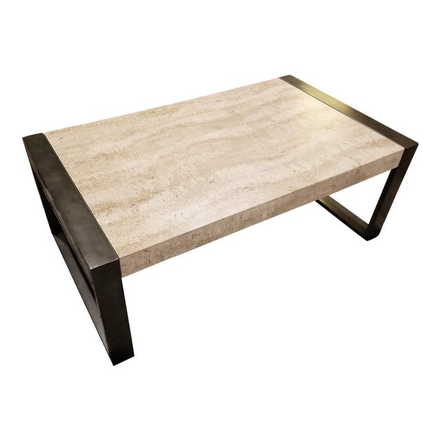 Bernhardt Travertine Stone Coffee Table Chairish