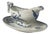 Carmen Gravy Boat in Blue Earthenware from Sarreguemines, 1875-1900 For Sale
