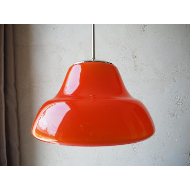 Mid-Century Modern Glass Pendant Light by Stefan Tabery, Czechoslovakia, 1960s For Sale - Image 3 of 10