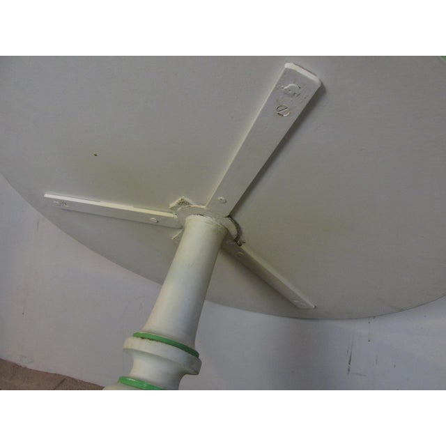 White Early 20th Century Palm Beach Regency Style Faux Painted Accent Table For Sale - Image 8 of 10