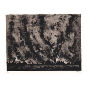 1970 Richard Florsheim Lightning Lithograph