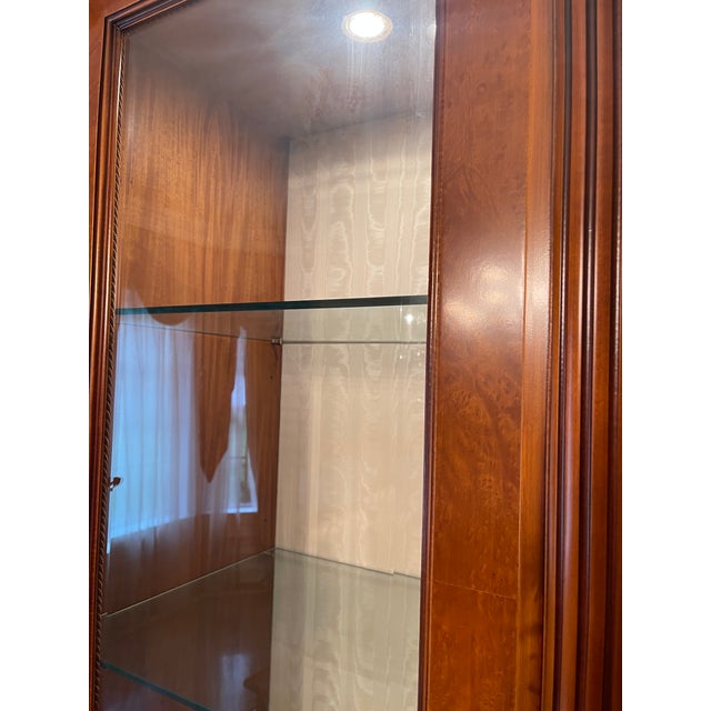 Beautiful Dining Room Table With 6 Chairs, 2 Arm Chairs and Breakfront For Sale - Image 4 of 15
