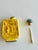 Light Yellow Carved Resin Snuff Bottle With Jade Stopper For Sale In San Diego - Image 6 of 7