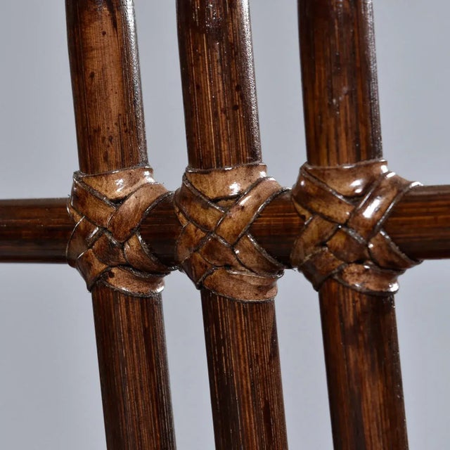 6 Mid-Century McGuire Balboa Chairs in Dark Tobacco Finish For Sale - Image 16 of 17