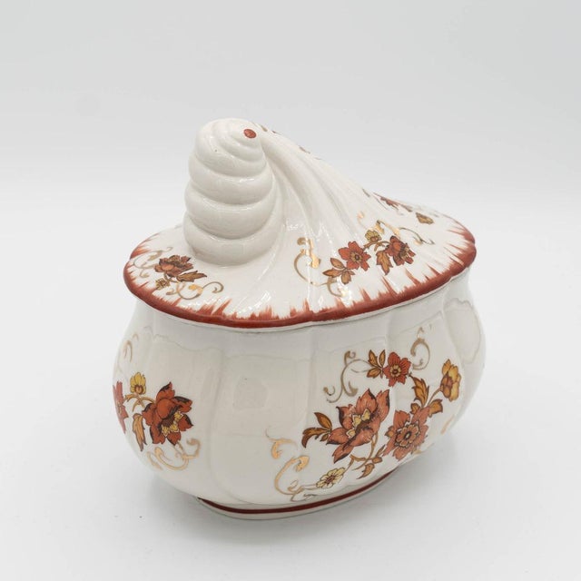 Vintage Porcelain Candy Dish by Albert Laurent for Couleuvre, 1940s For Sale - Image 10 of 15