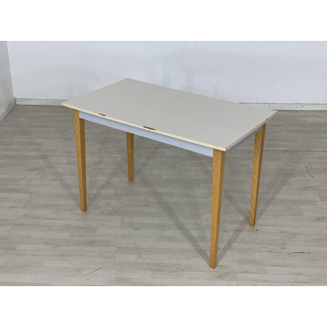 Mid-Century Kitchen Table in Veneer For Sale - Image 5 of 6