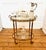 Gold Vintage French Brass Tea Trolley with Removable Tray and 8-Tier Bottle Holder, 1950s For Sale - Image 8 of 8