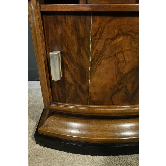 Vintage Art Deco Walnut Burl Bedside Table, 1930 For Sale - Image 14 of 18
