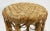 Vintage Wrapped Woven Wicker Stool For Sale - Image 9 of 9