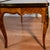 1930s French Louis XV Walnut Inlaid & Marble Top Coffee Table For Sale - Image 12 of 12