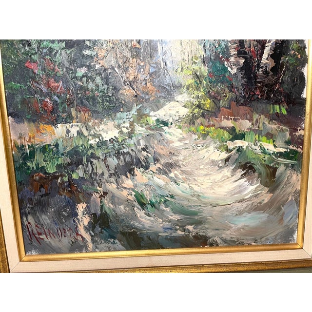 Expressionism 1940s Willem Frederik Reinder Oil Woodsy Landscape Expressionism Painting Art For Sale - Image 3 of 12