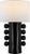 Modern Kelly Wearstler by Visual Comfort Signature Tiglia Tall Cordless Table Lamp in Black with Linen Shade For Sale - Image 3 of 3