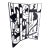 Scrap Metal Screen Sculpture For Sale
