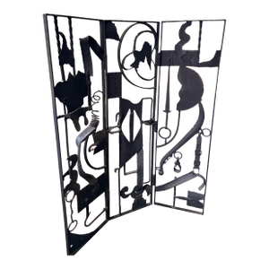 Scrap Metal Screen Sculpture