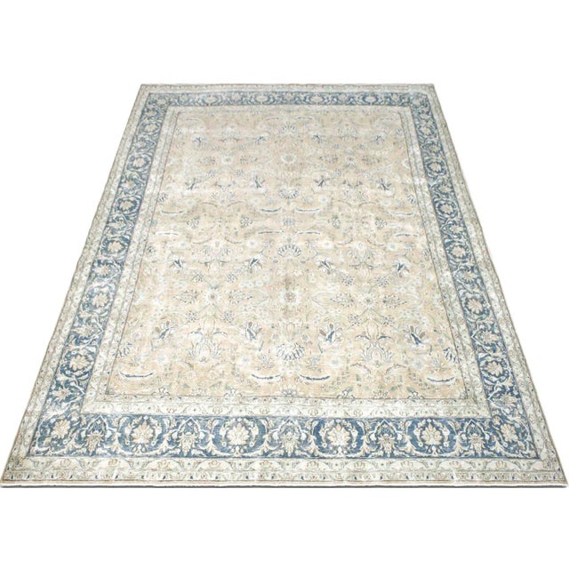 1950s 1950s Persian Kerman Rug For Sale - Image 5 of 7