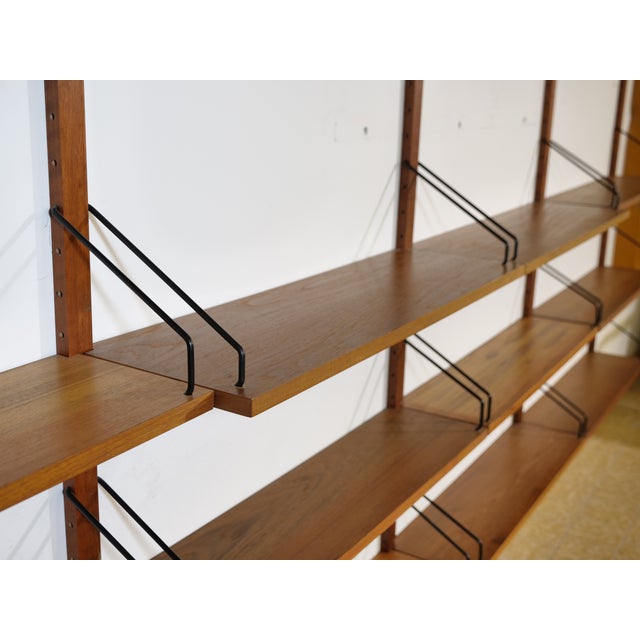 Black Mid-Century Royal Model Teak Shelving System by Poul Cadovius, 1960s, Set of 25 For Sale - Image 8 of 10