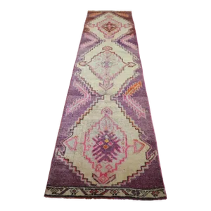 Hand Knotted Tribal Runner - 2′10″ X 10′11″