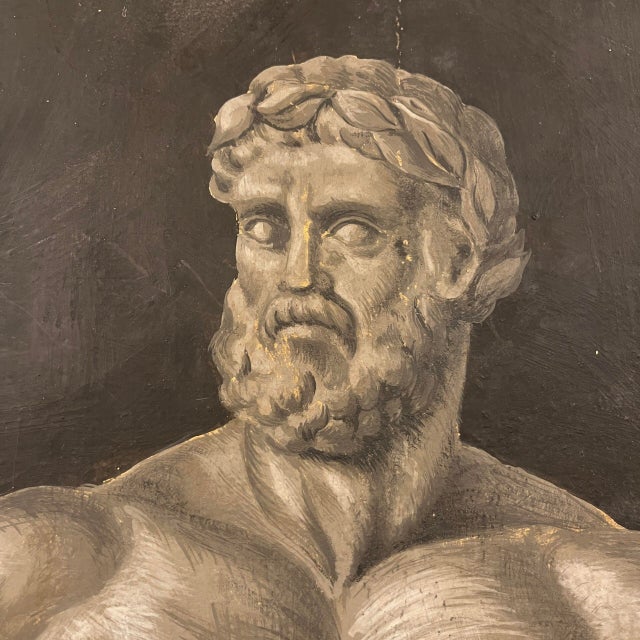 1950s Nude Hercules with the Apples of the Hesperides, 1950s, Oil Painting on Canvas For Sale - Image 5 of 6