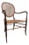 Victorian Chair in Beechwood with Rattan Seat For Sale