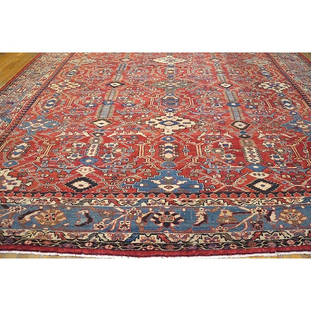 Late 19th Century Persian Sultanabad Carpet ( 12'6" X 16'10" - 380 X 515 )