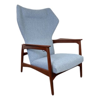 Lb Kofod Larsen "Carlo" Wingback Lounge Chair for Carlo Garn For Sale