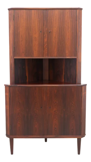 Mid-Century Danish Rosewood Corner Cabinet, 1960s