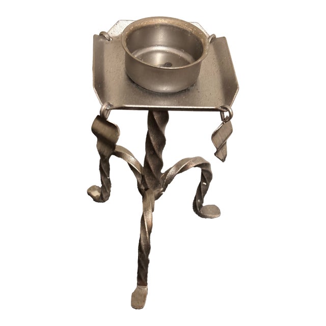 Swedish Sculptural Wrought Iron Tealight Holder by Eric Dalmas for Dala Industri For Sale