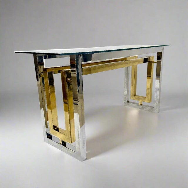 Mid-20th Century Architectural Console table by Romeo Riga, Italy For Sale - Image 9 of 18