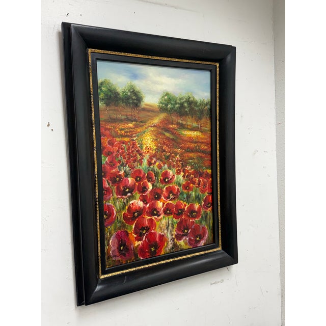 Tuscan Watkins for Prestige Arts Tuscan Poppies Artwork, Certificate For Sale - Image 3 of 12