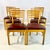 Gio Ponti 1940s Vintage Art Deco Italian Honey Stained Maple Back Slat Dining Chairs - Set of 6, After Gio Ponti For Sale - Image 4 of 13