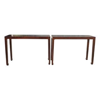Pair Early 20th Century Slim Console Table For Sale