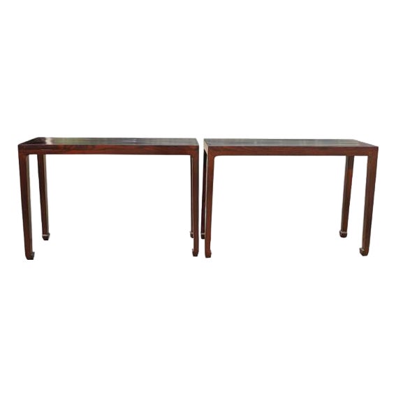 Pair Early 20th Century Slim Console Table For Sale