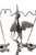 19th C. Grand Tour Candlesticks Bronze Heron Oil Lamps Made in Italy For Sale - Image 13 of 18