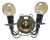 Art Nouveau Two-Armed Wall Lamp, Poland, 1970s For Sale