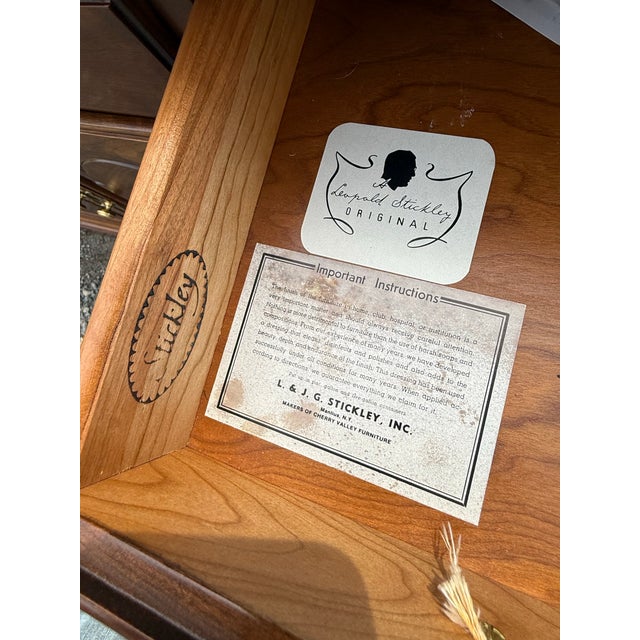 Wood Late 20th Century Stickley Solid Cherry Traditional Sideboard For Sale - Image 7 of 12