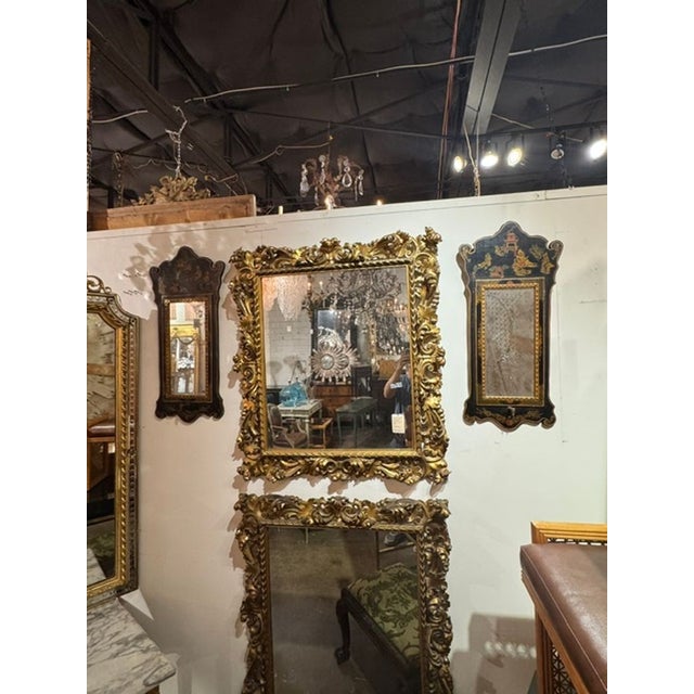 Pair of Vintage English Chinoiserie Mirrors For Sale - Image 9 of 9