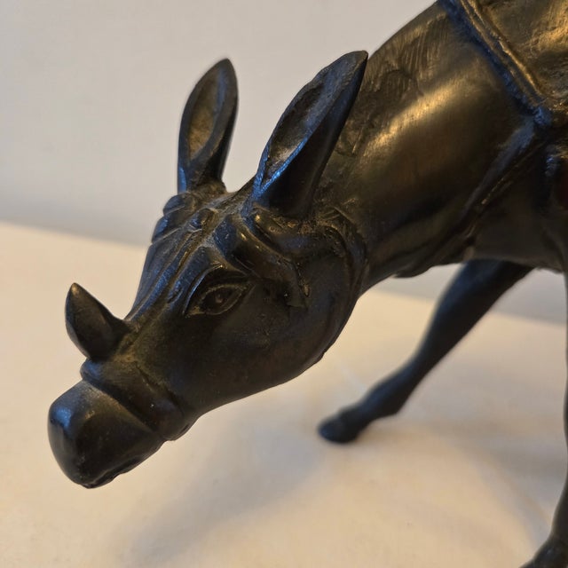 Antique Bronze Scholar on Horse Incense Burner 1800 Ad With Original Bill of Sale From Yamanaka & Co LTD Kyoto For Sale - Image 6 of 17