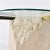 Round Glass Topped Tessellated Stone Brass Cantilever Coffee Table or Side Table For Sale - Image 11 of 15