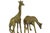 Mid 20th Century Solid Brass Giraffe Figurine - Pair For Sale - Image 5 of 5