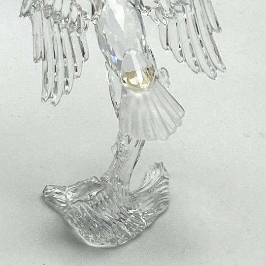 Transparent Swarovski Crystal Bald Eagle Figurine (#248003 - Mint Condition With Original Inner and Outer Boxes, Retired) For Sale - Image 8 of 15
