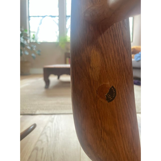 Wood Vintage Pair of Carl Hansen & Son Ch 22 Lounge Chairs by Hans Wegner For Sale - Image 7 of 14