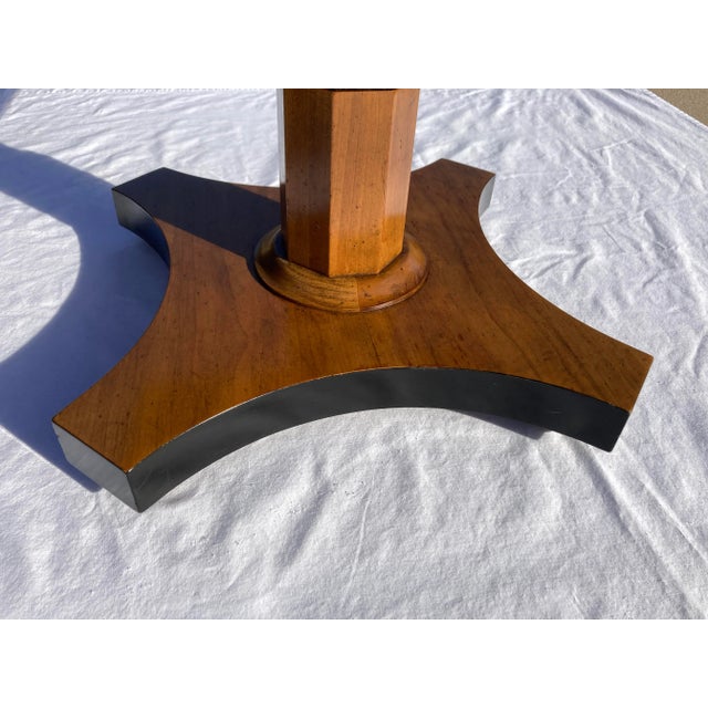 Pair of Bookmatched Walnut End Tables From Baker For Sale In Denver - Image 6 of 13